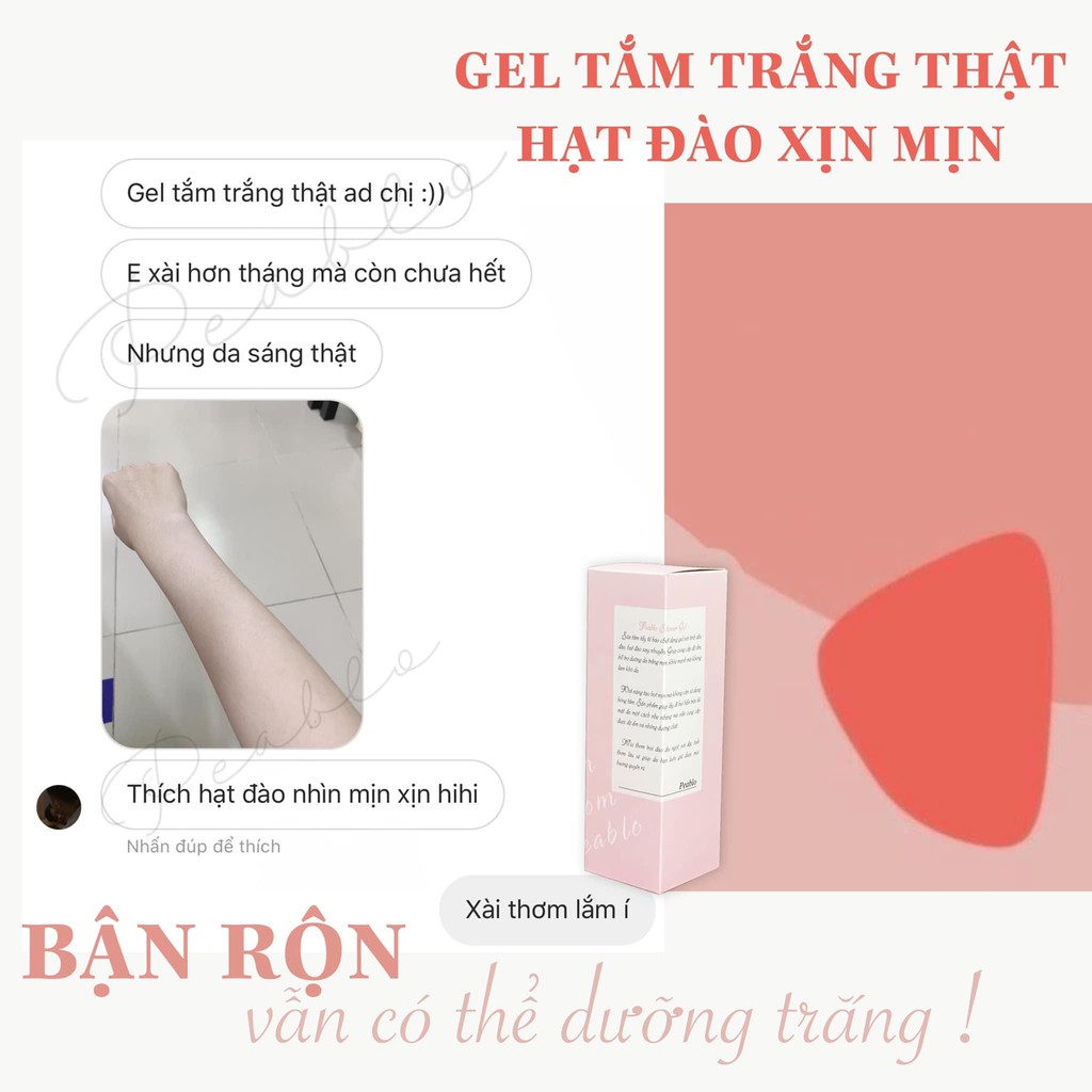 SỮA TẮM TẨY TẾ BÀO CHẾT PEABLO (kèm quà xinh)