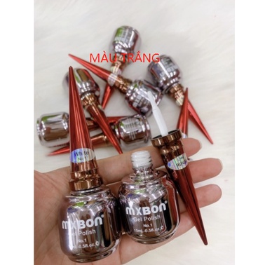 sơn gel mixbon đen trắng, sữa, ngà