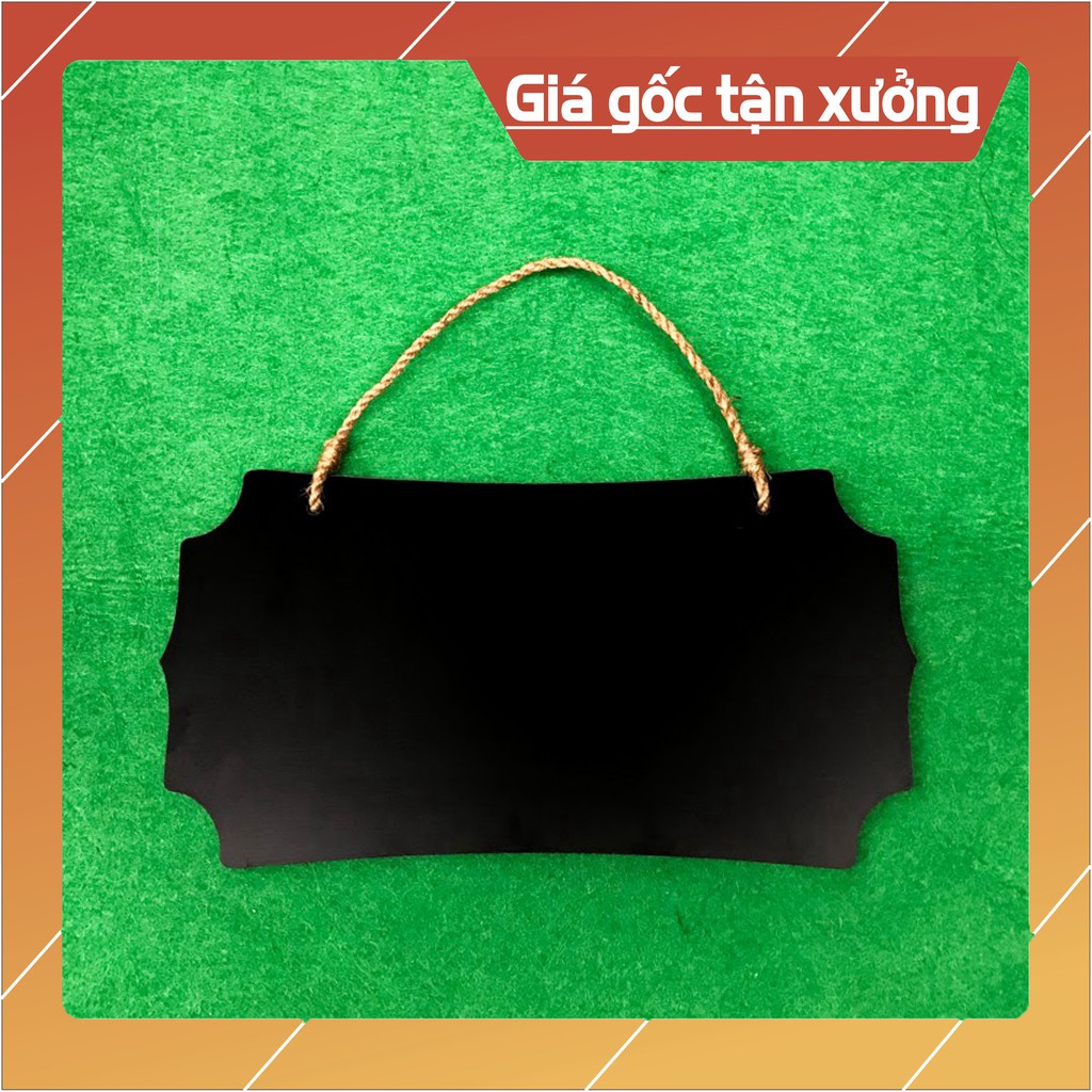 [HANDMADE] Bảng gỗ đen viết phấn treo trang trí 25x13cm