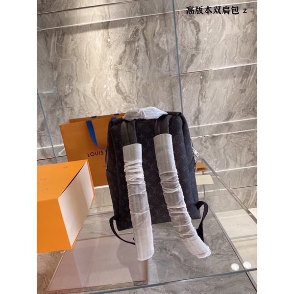 Balo thời trang da thật hoạ tiết thương hiệu Louis Vuitton LV Discovery cao cấp