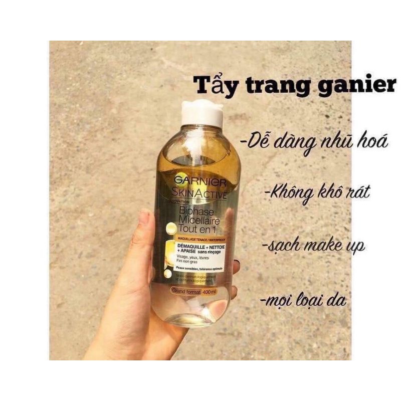 Nước Tẩy Trang GARNIER Vàng 400ml (BẢN NGA)