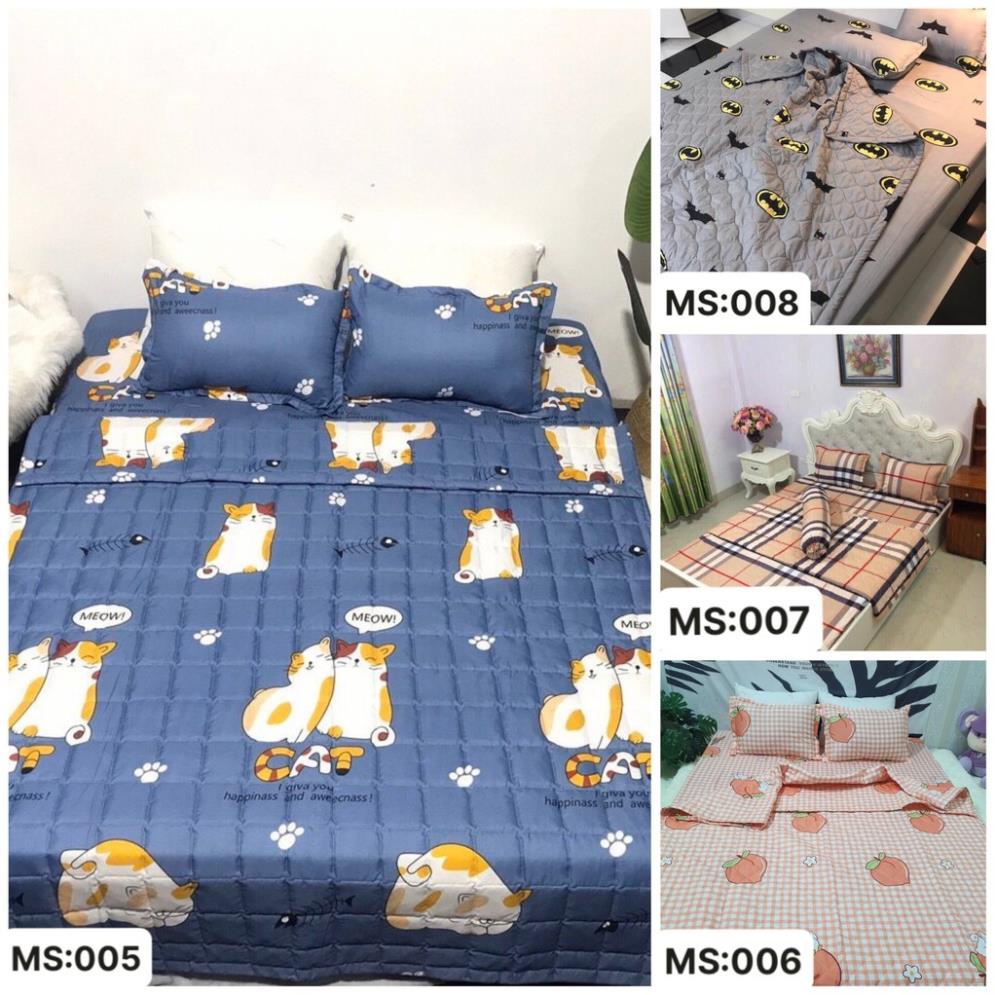 (khai trương shop) set 5 món chăn ga gối cotton poly cao cấp