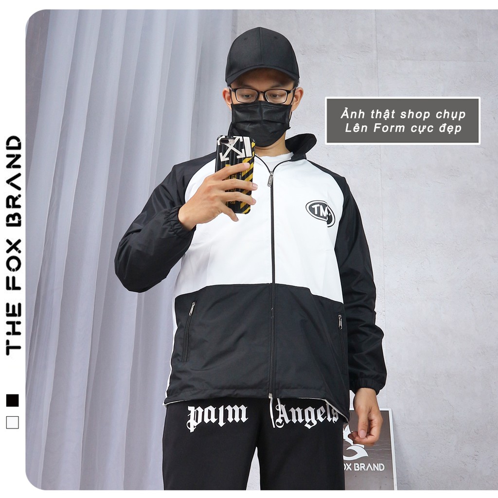 Áo khoác dù áo khoác gió bomber jacket unisex form rộng phong cách ullzang in hình midside the fox