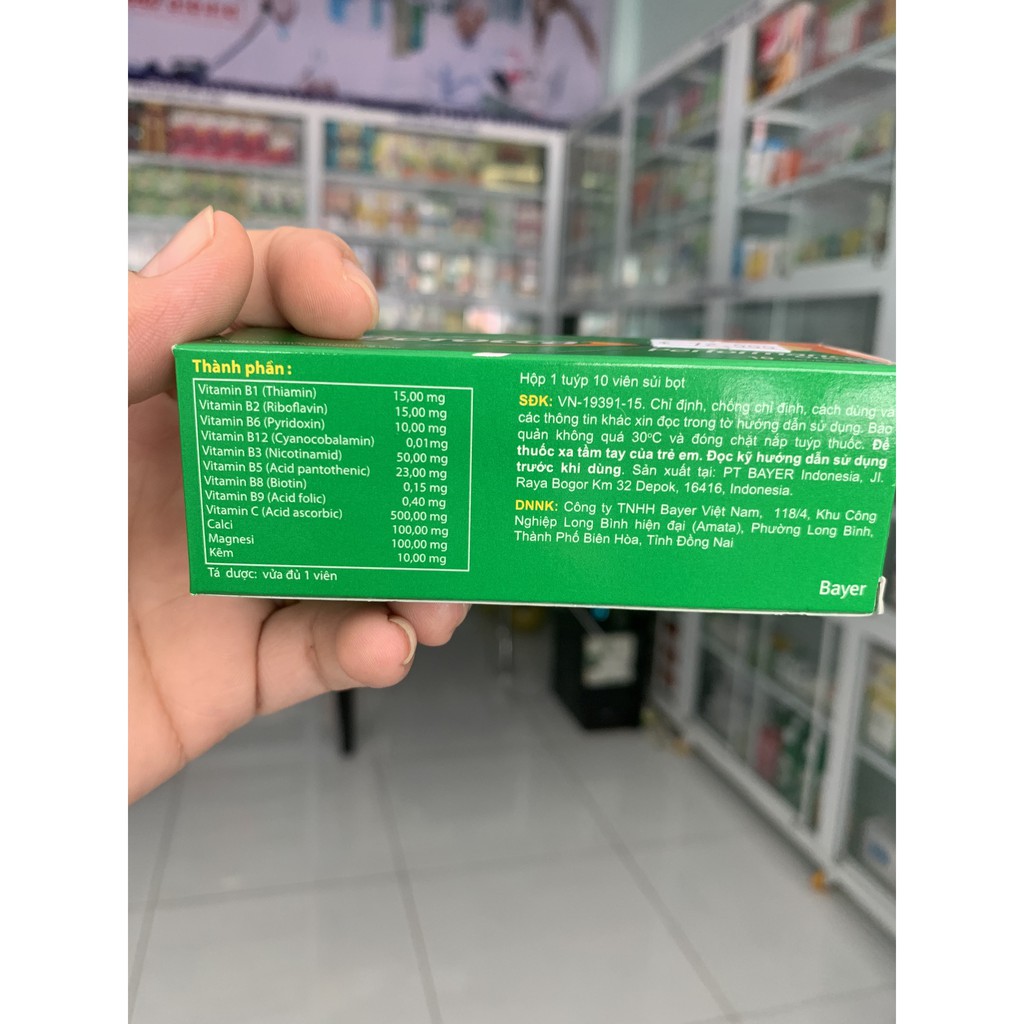 Berocca tube 10 viên- Nhà Thuốc Mỹ Kim