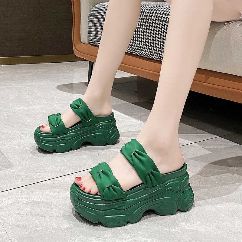 Dép Nữ 2 Quai Ngang Đế Bự Cao 9CM Mã 8169