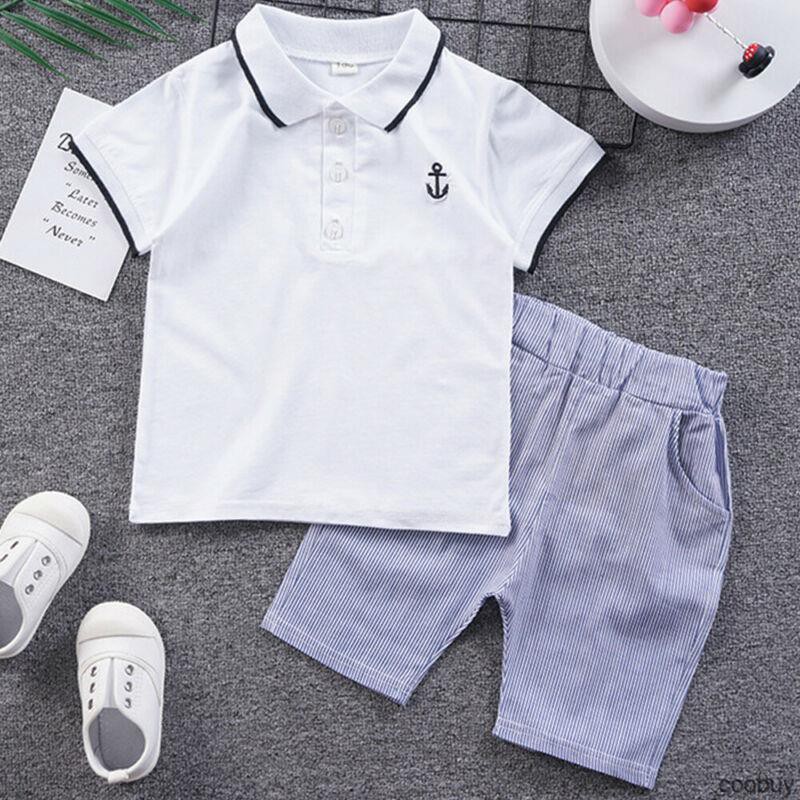 Set Áo Thun 2 Dây &amp; Quần Short Cho Bé Trai