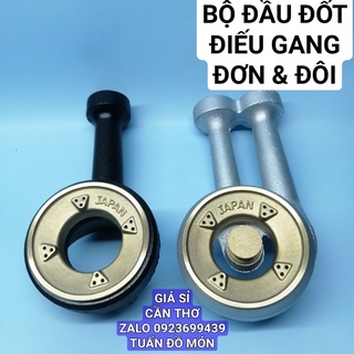 Bộ đầu đốt điếu gang sen đồng 1 ống và 2 ống phụ tùng linh kiện chính hãng