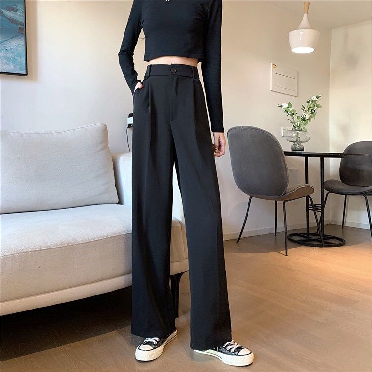 Quần Tây Ống Đứng Lưng Cao Thời Trang Cho Nữ | BigBuy360 - bigbuy360.vn