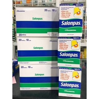 10 hộp Dán giảm đau SALONPAS (hộp 20 miếng)
