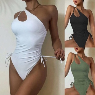 12.12 Áo tắm 2022 kiểu mới Ngoại Thương Âu Mỹ gợi cảm hở lưng bikini màu trơn bikini Nữ
