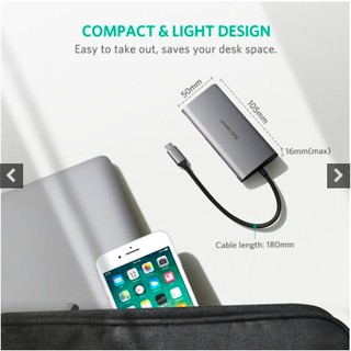 Cáp ugreen 8 in 1 usb-c hub multi-port type c adapter