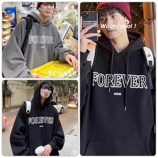 Áo Hoodie Nỉ Bông Forever PEONYB Unisex  Hoodies form rộng tay bồng kiểu dáng basic đường phố hàn quốc đẹp
