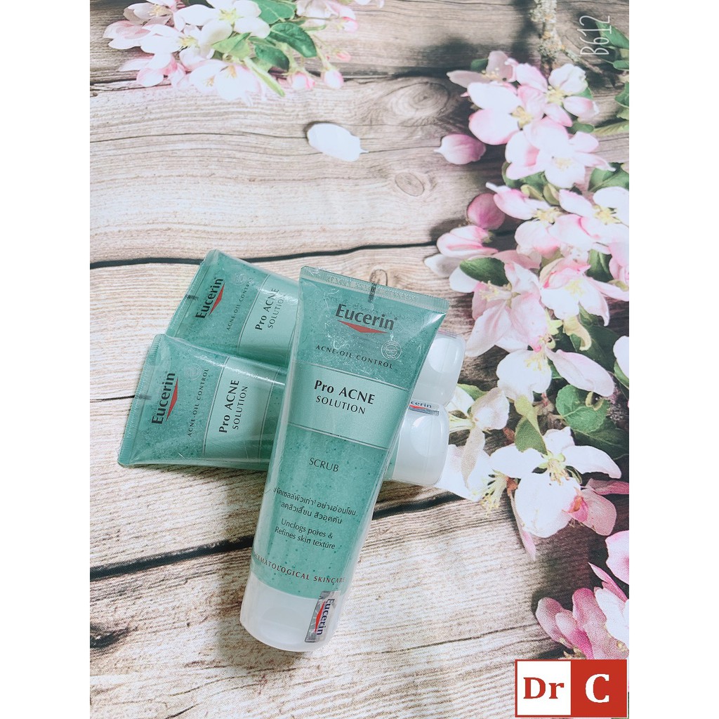 Tẩy Da Chết ⚜️CHÍNH HÃNG⚜️ Tẩy Tế Bào Chết EUCERIN PROACNE SOLUTION SCRUB 100ML