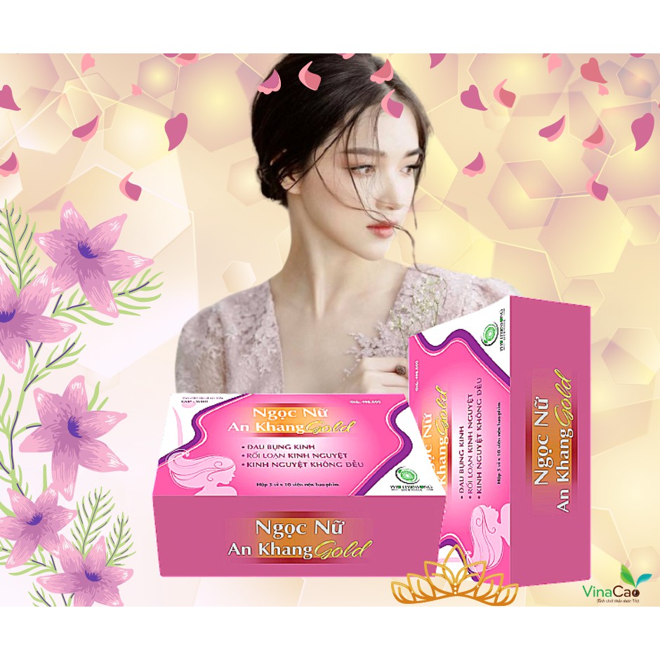 NGỌC NỮ AN KHANG GOLD - Hỗ trợ điều hòa kinh nguyệt, giảm đau bụng kinh