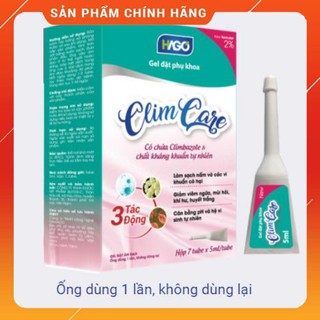 Gel đặt phụ khoa hỗ trợ viêm âm đạo, nấm ngứa vùng kín CLIMCARE loại 7 tube - HAGO chính hãng