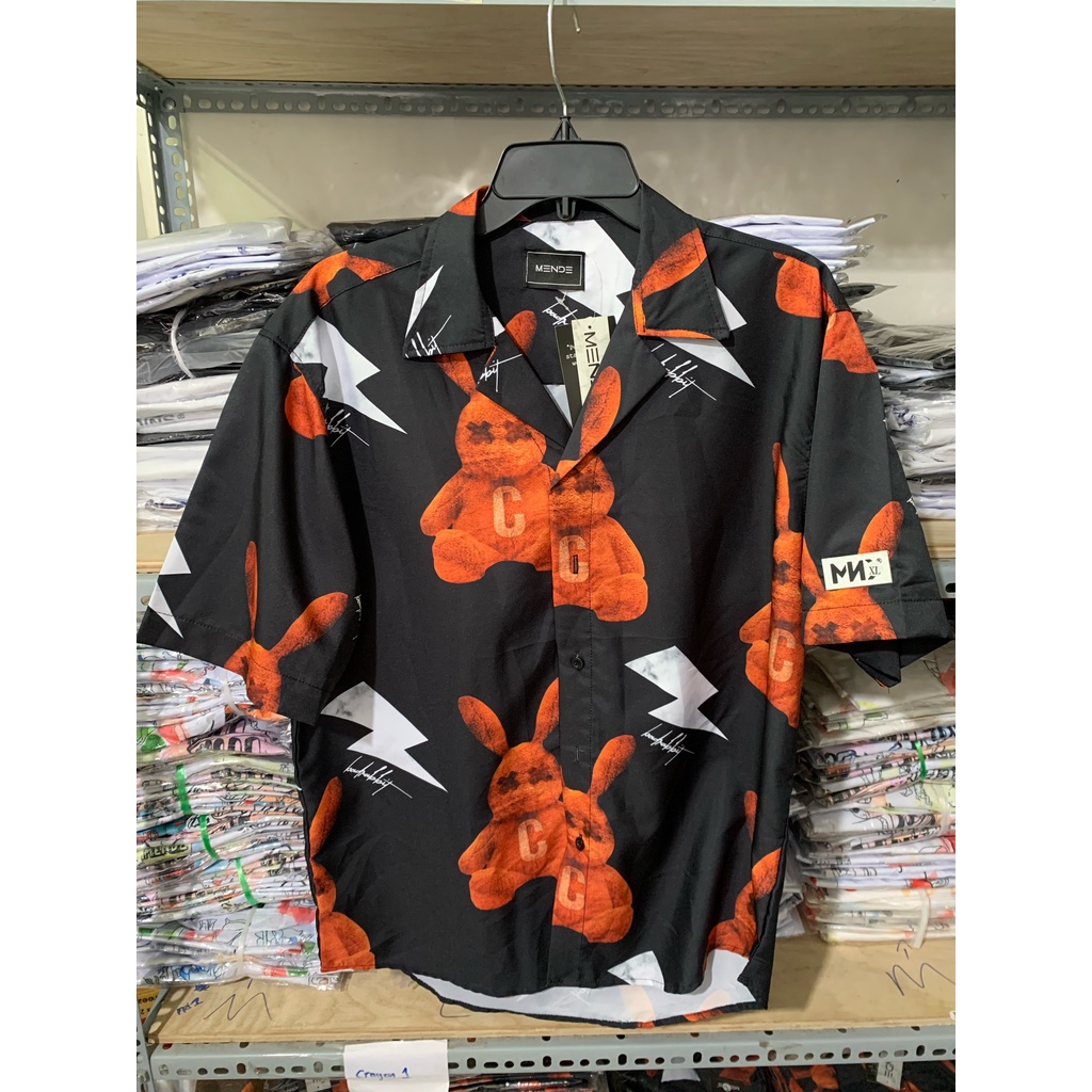 Áo Sơ Mi Ngắn Tay Nam/Nữ THỎ BAD | SƠ MI LỤA CNK 100% | SIZE 40-100KG