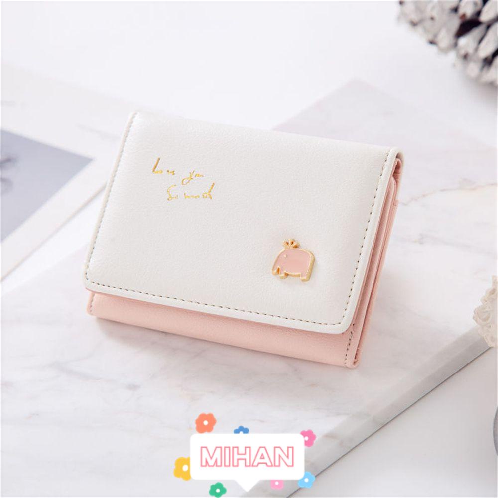 Ví Da Ngắn Đựng Thẻ In Hoạt Hình Dễ Thương MIHAN1