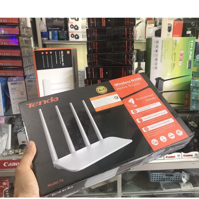 Bộ phát WIFI Tenda F6 Wireless N300, 4 Anten, phát xuyên tường | BigBuy360 - bigbuy360.vn
