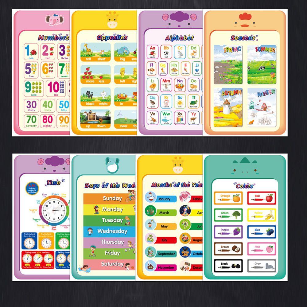 CHOOKEY Bộ 12 Áp Phích Bảng Đồ Chơi Giáo Dục Theo Phương Pháp Montessori