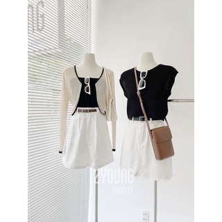 Áo ba lỗ croptop [2YOUNG] [A1722 (ảnh thật)