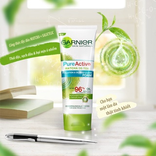 Sữa rửa mặt Garnier Pure Active Matcha Thái Lan