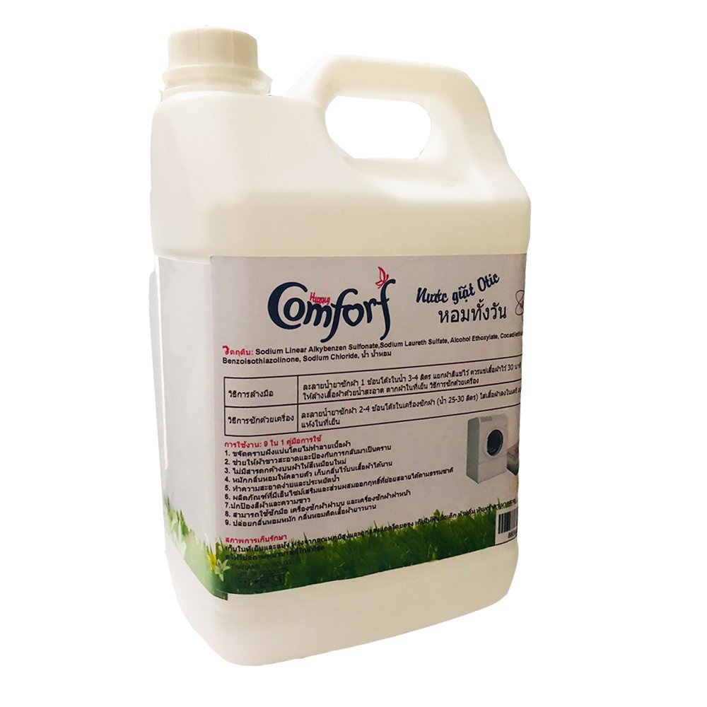 Nước xả vải Thái Lan 1 lần xả can 5 lít  hương Comfof
