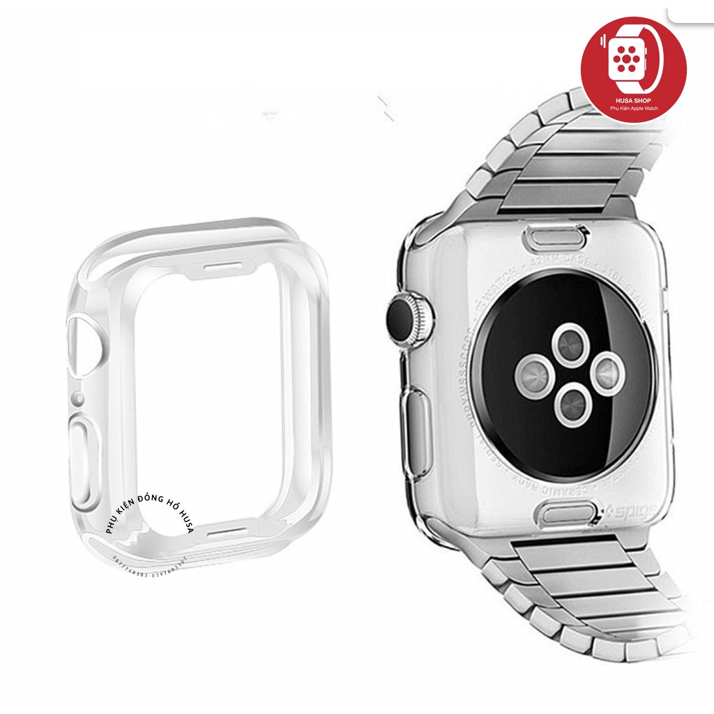 Ốp Trong Suốt Bảo Vệ Đồng Hồ Apple Watch 1/2/3/4/5/6/se size 38mm 42mm 40mm 44mm