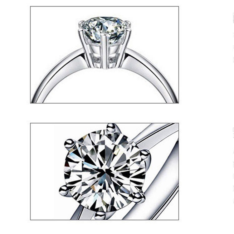 Nhẫn hợp kim đính đá zircon sang chảnh