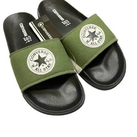 Dép Sandal Converse 1105 Bằng Cao Su Màu Đen / Xanh Lá Thời Trang Cho Nam Nữ