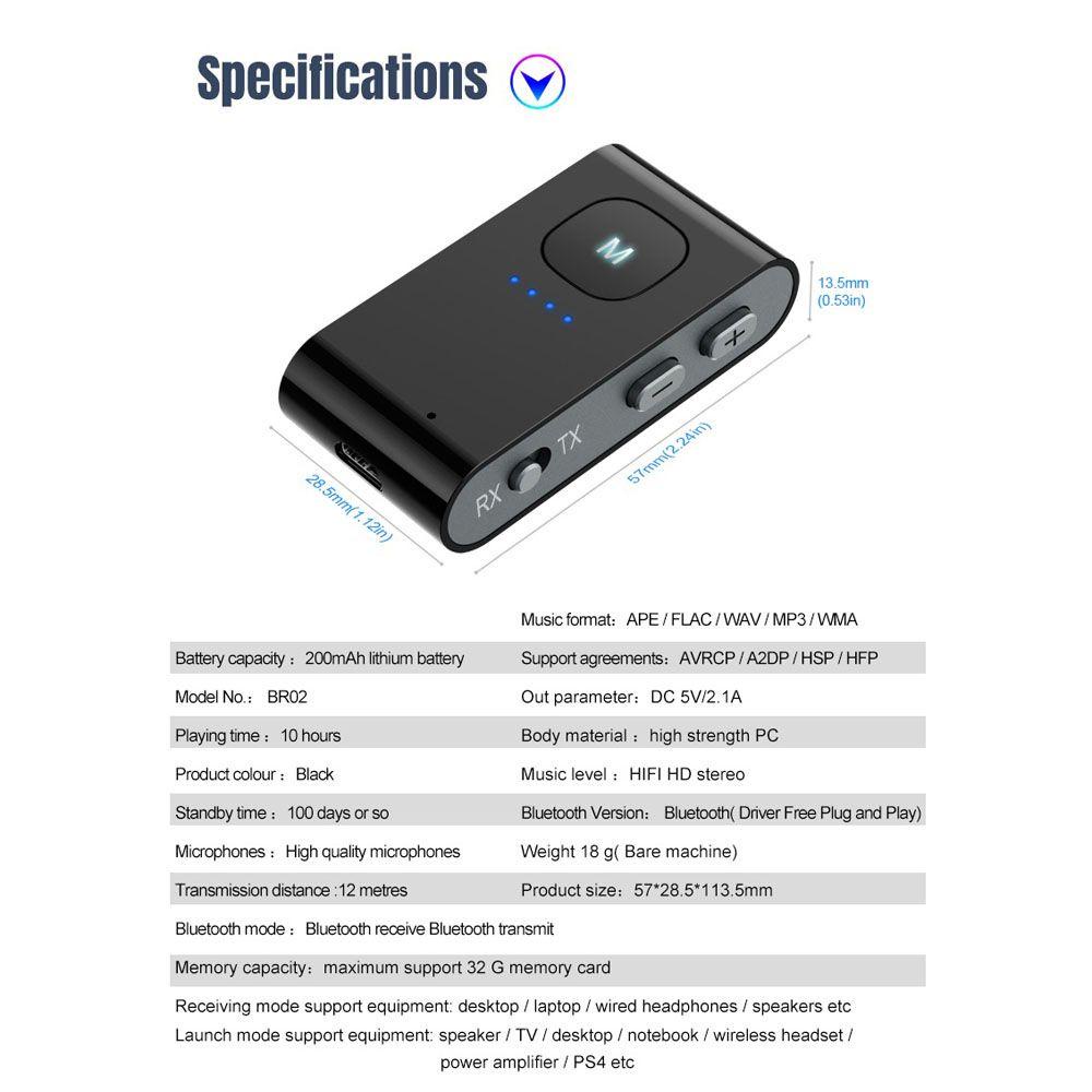 Thiết Bị NhậN TruyềN Âm Thanh Bluetooth 5.0 Harry KèM Phụ KiệN Chuyên DụNg