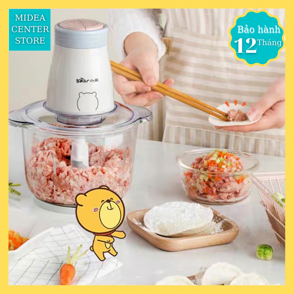 [Chính hãng] Máy xay thịt đa năng BEAR QSJ-B02Q1 2L cối thủy tinh chính hãng , bảo hành 12 tháng , lỗi đổi mới 7 ngày