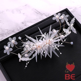 Kẹp tóc YADORNOS đính hoa vải lụa phong cách Hàn Quốc