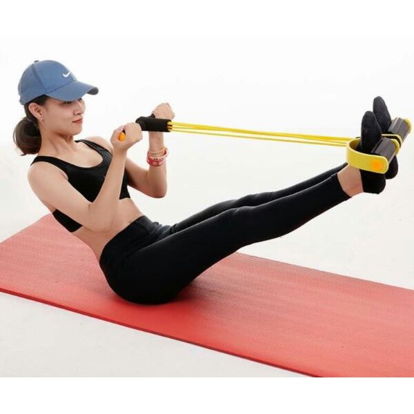 Dây tập thể dục 4 ống cao su đàn hồi