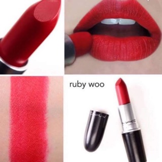 Son Mac Retro Mate Lipstick Rouge À Lèvres màu Ruby Woo hàng công ty