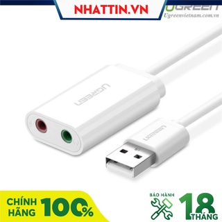 Card sound usb 2.0 to 3.5mm chính hãng ugreen 30143 - phân phối chính hãng