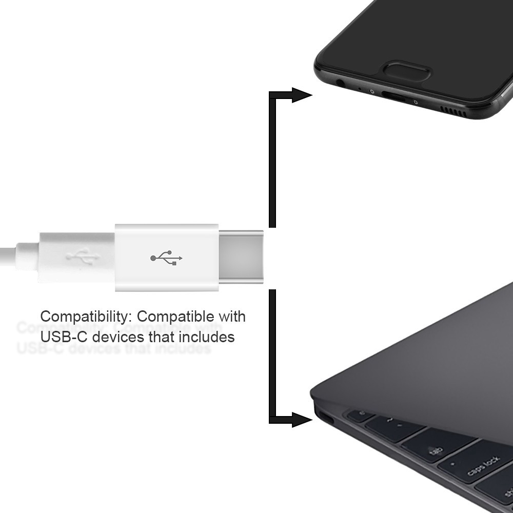 Đầu chuyển đổi dữ liệu USB 3.1 Type-C Male sang Micro USB Female