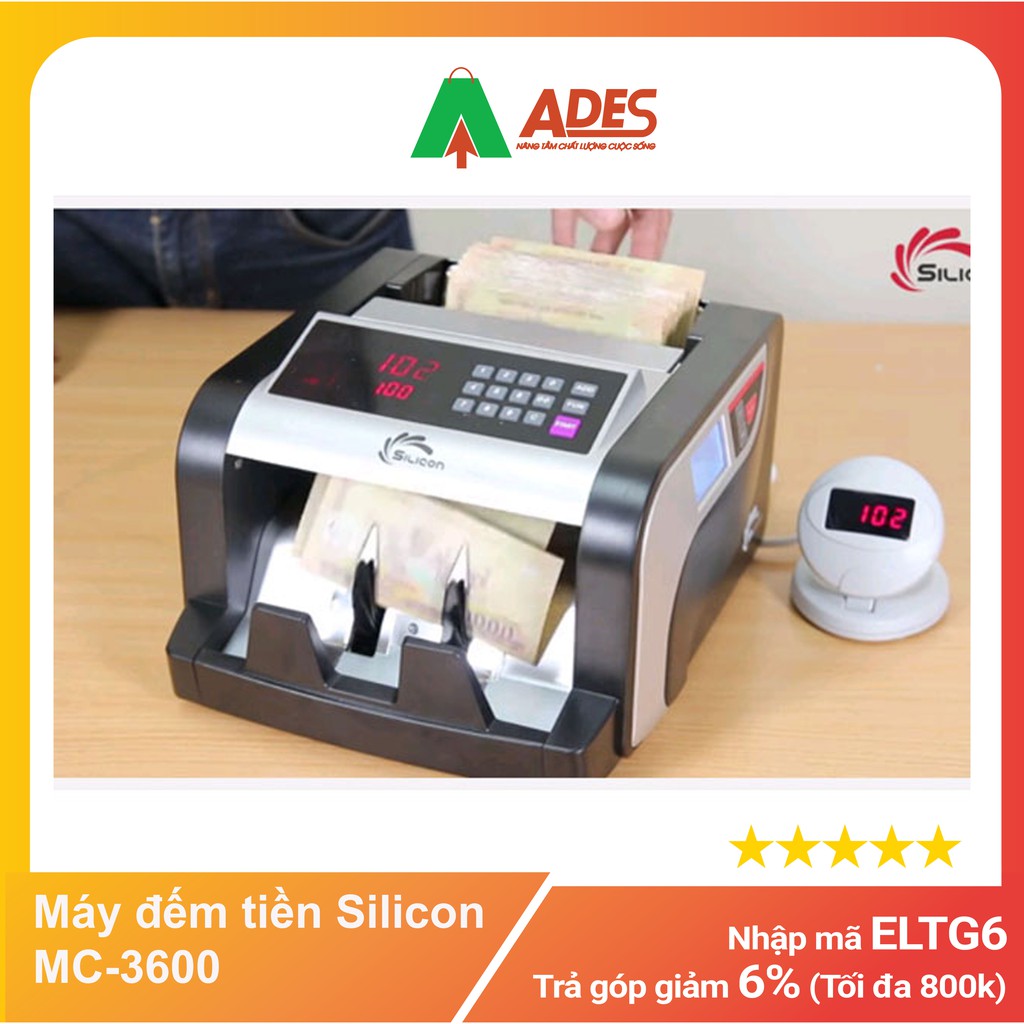 MC-3600 Máy đếm tiền Silicon - Hàng Chính Hãng - Bảo hành 12 tháng