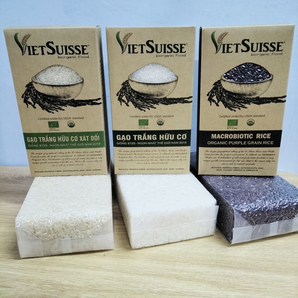 Gạo Hữu Cơ Vietsuisse 1kg