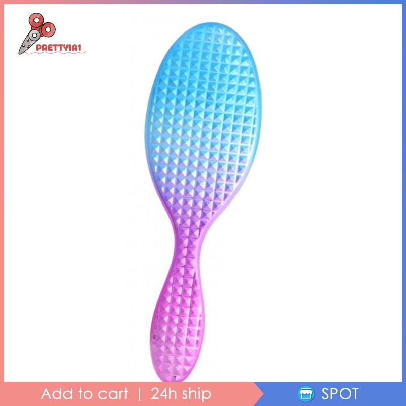 [Prettyia1] Lược Chải Tóc Massage Da Đầu Bằng Cao Su Hình Oval