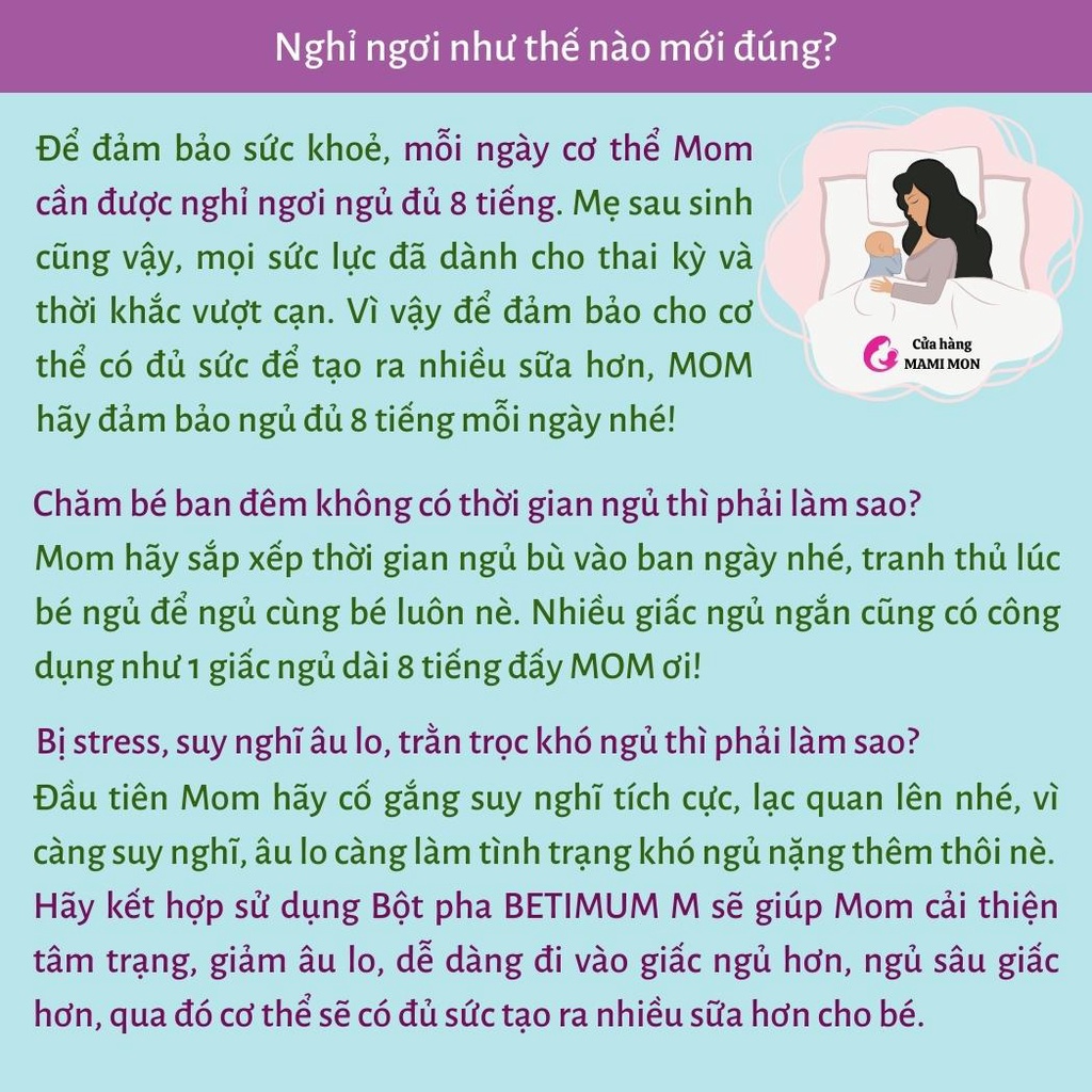 Lợi Sữa Betimum Shop Mami Mon Viên Uống Cốm Ngũ Cốc Lợi Sữa Cỏ Cà Ri Fenugreek