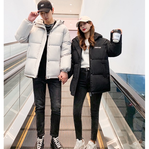 Áo Khoác Phao Siêu Dày lót bông có mũ áo đôi nam nữ Hàn Quốc | BigBuy360 - bigbuy360.vn