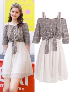ORDER ĐẦM REN XOÈ MG T484