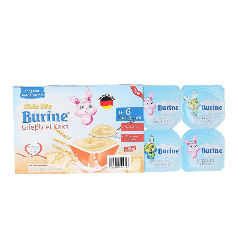 Cháo sữa Burine đủ vị | chính hãng | date mới 10/2021 [1 Lốc 6 Hủ - không vỏ hộp]