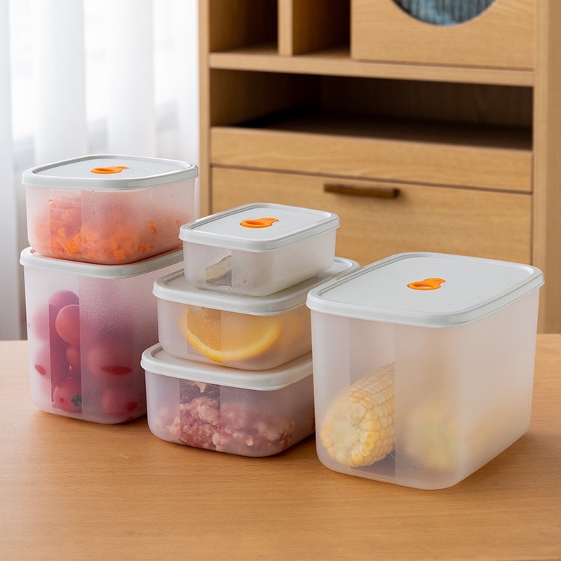 PVN34153 SET 6 HỘP NHỰA BẢO QUẢN THỰC PHẨM CÓ VAN THỞ T2 .