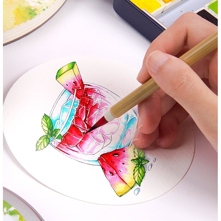 Set Giấy SeamiArt Vẽ Màu Nước 300gsm 4 Loại Tùy Chọn Tiện Dụng