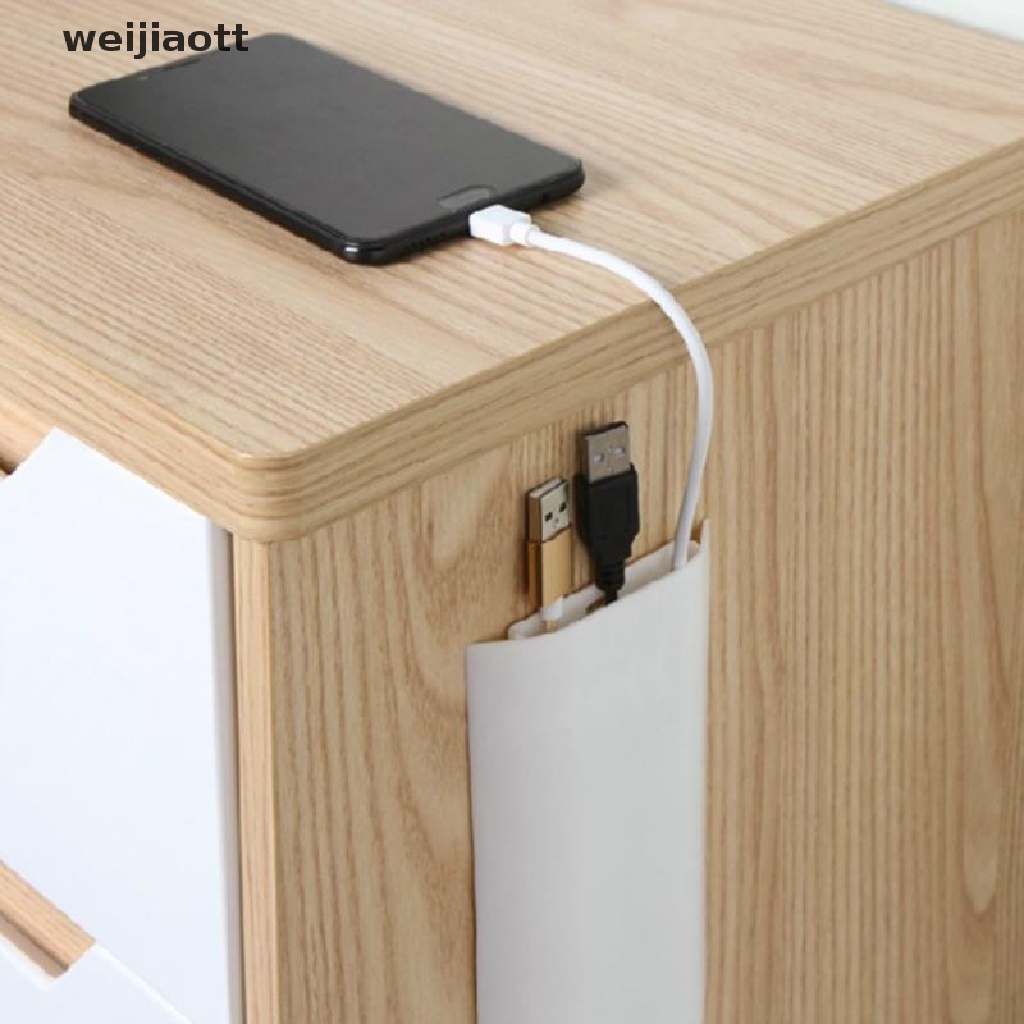 weijiaott Safe Hide TV Cable Cover Wire Cord Tidy Wall Kit Computer Audio Home Organizer WT
