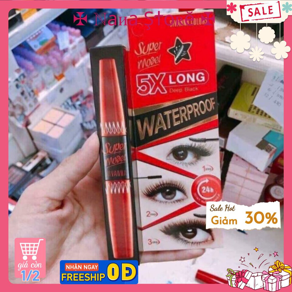 [NANASTORE]  Mascara X5 Long Siêu Dày Dài Mi _ Sivanna colors thái lan