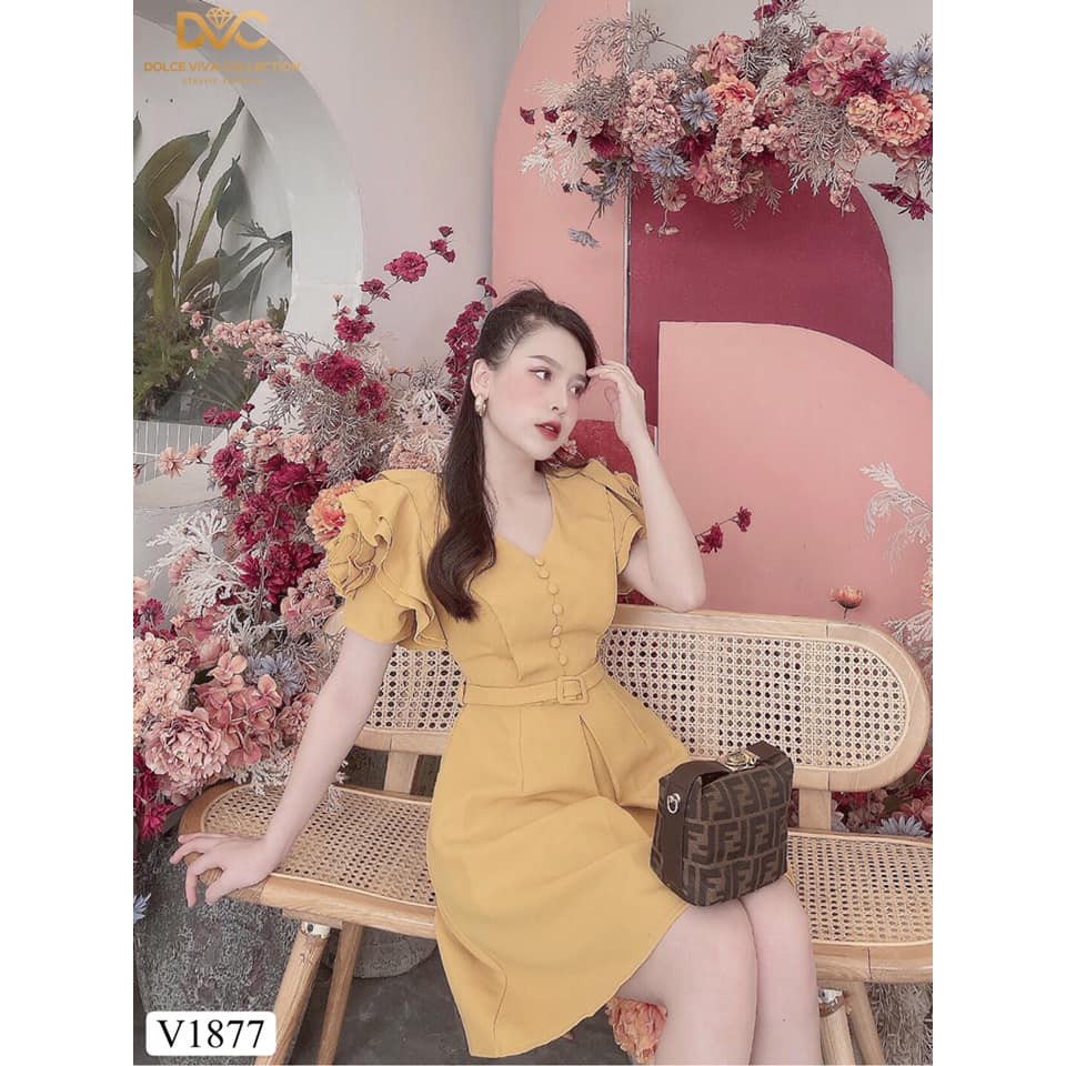 VÁY XÒE TAY HOA - HÀNG THIẾT KẾ DVC | BigBuy360 - bigbuy360.vn