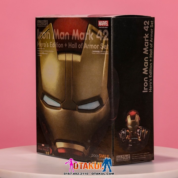 Mô Hình Nhân Vật Nendoroid 349 Iron Man Mark 42: Hero Edition + Hall Of Armor Set