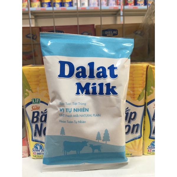 Sữa bịch dalat Milk có đường, ít đường , nguyên chất
